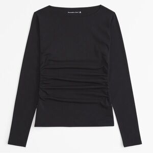 Like New Abercrombie long sleeve stretch crepe slouch top